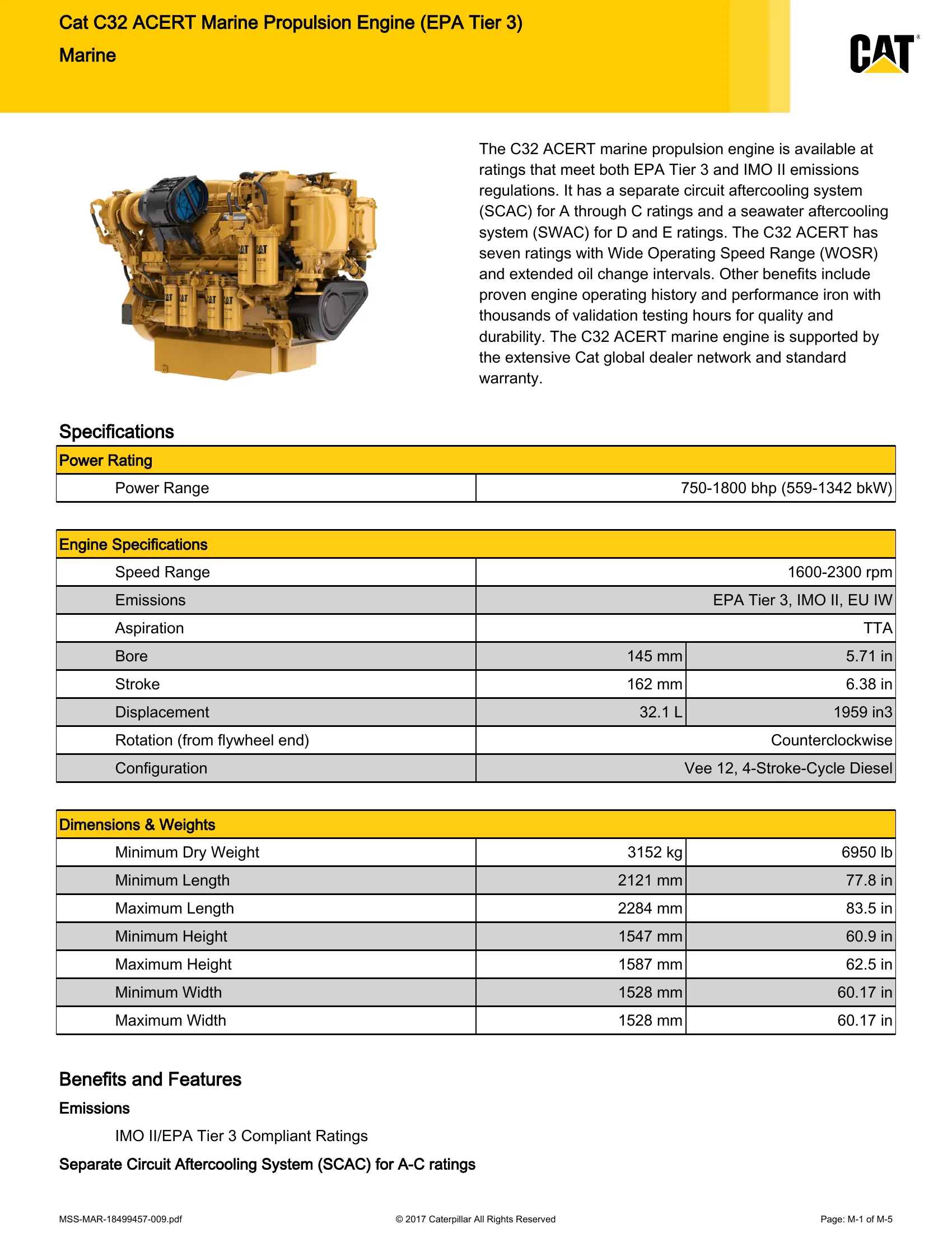 Caterpillar Marine C32 ACERT — Página 1