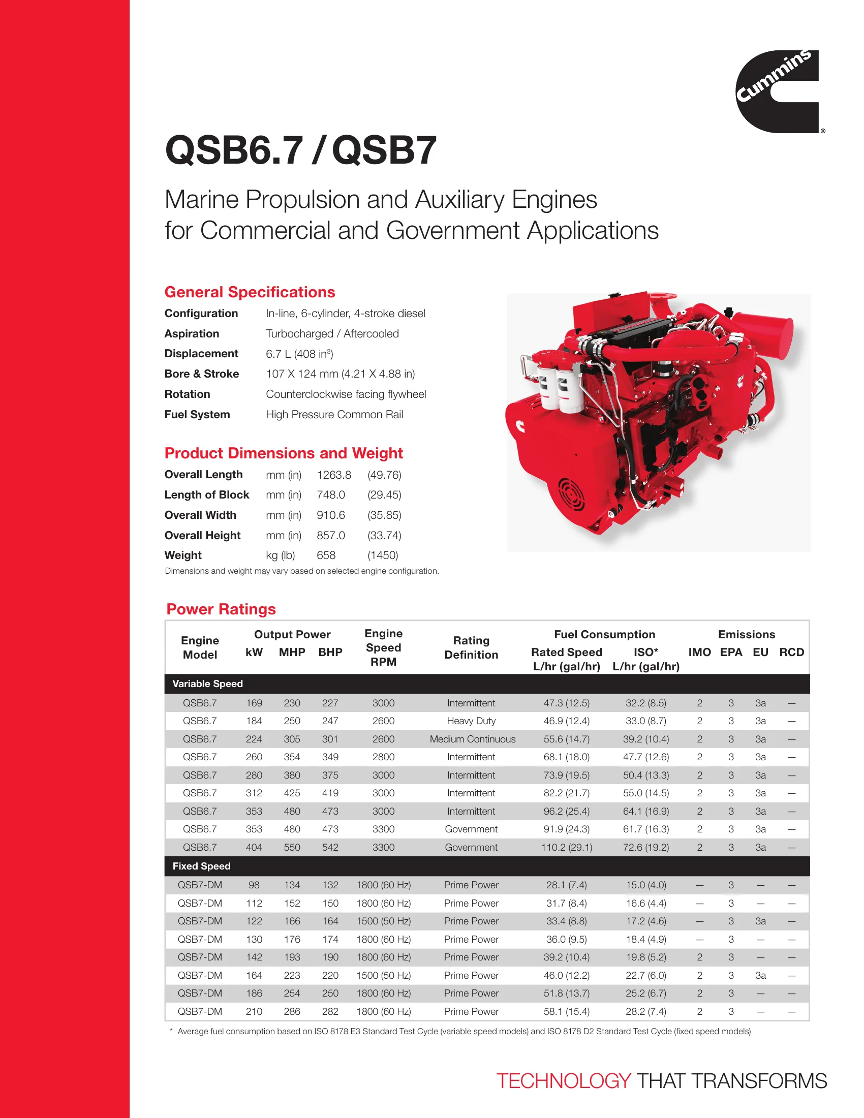 Cummins Marine QSB 6.7 380 — Página 1