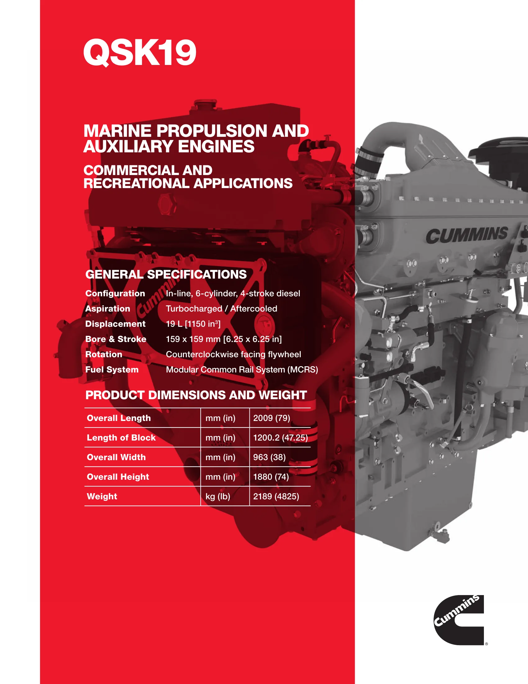 Cummins Marine QSK 19 750 — Página 1