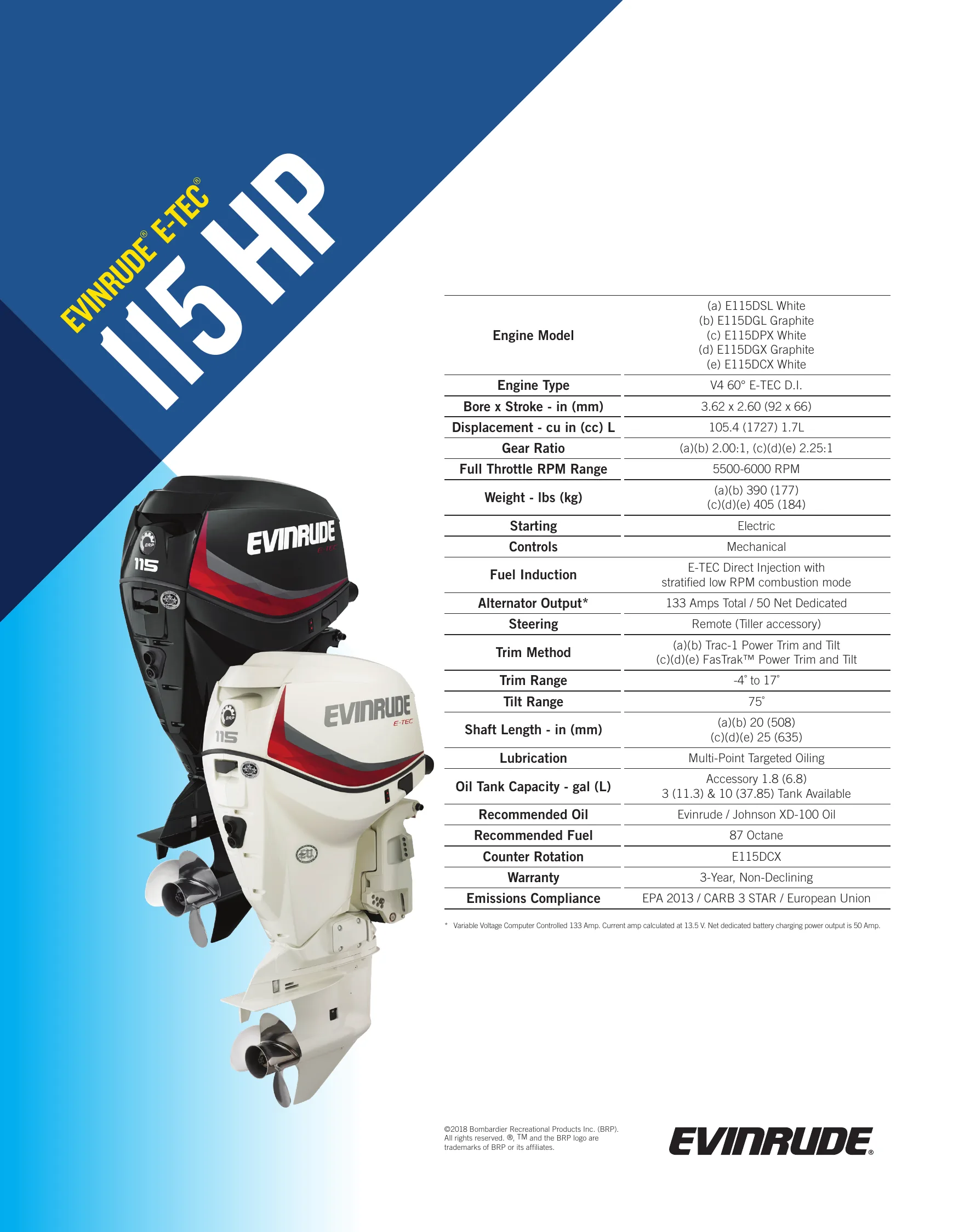 Evinrude E-TEC 115 — Página 1