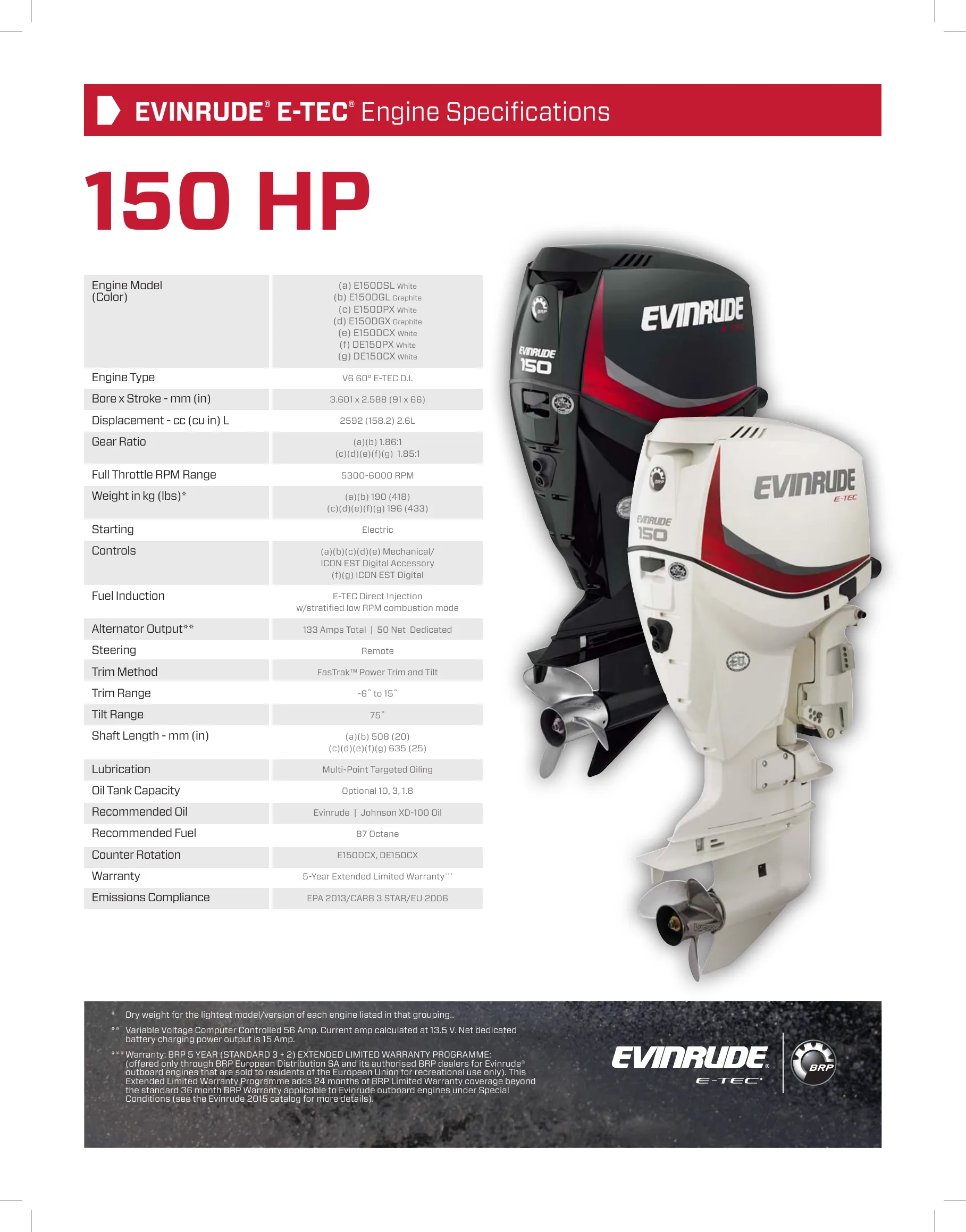 Evinrude E-TEC 150 — Página 1