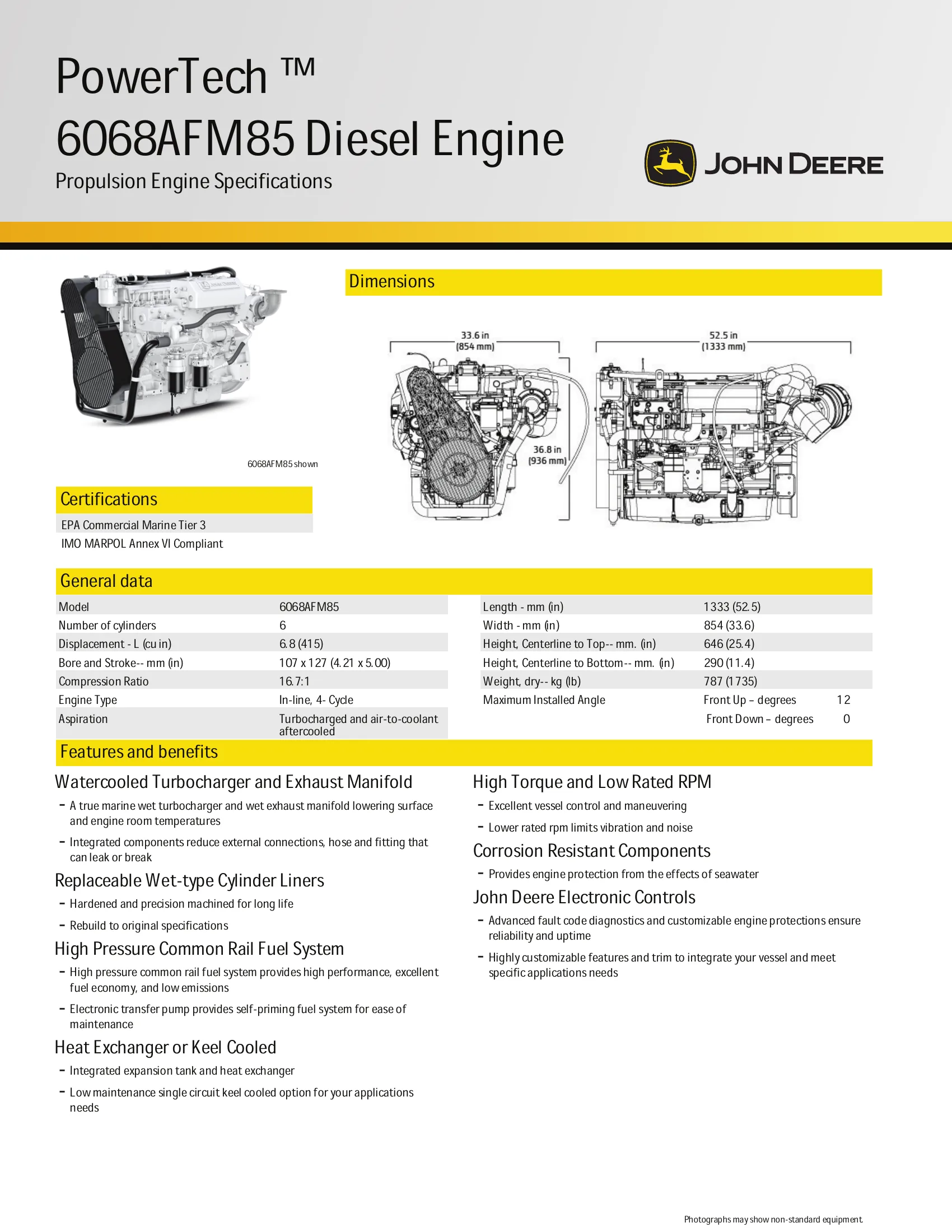 John Deere Marine 6068AFM75 — Página 2