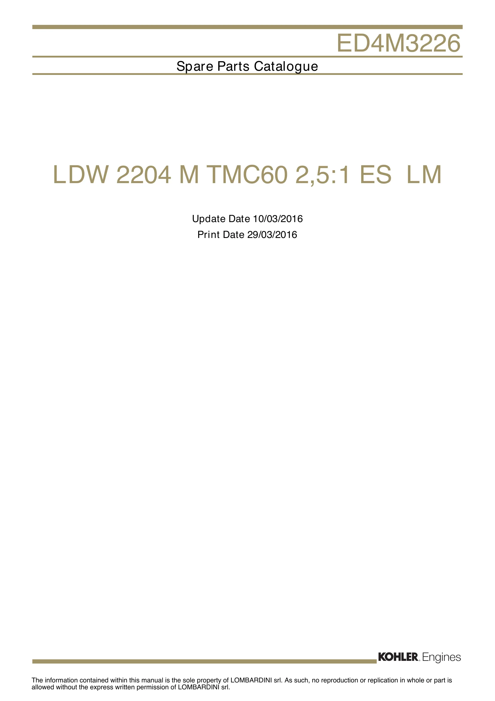 Lombardini Marine LDW 2204M — Página 1