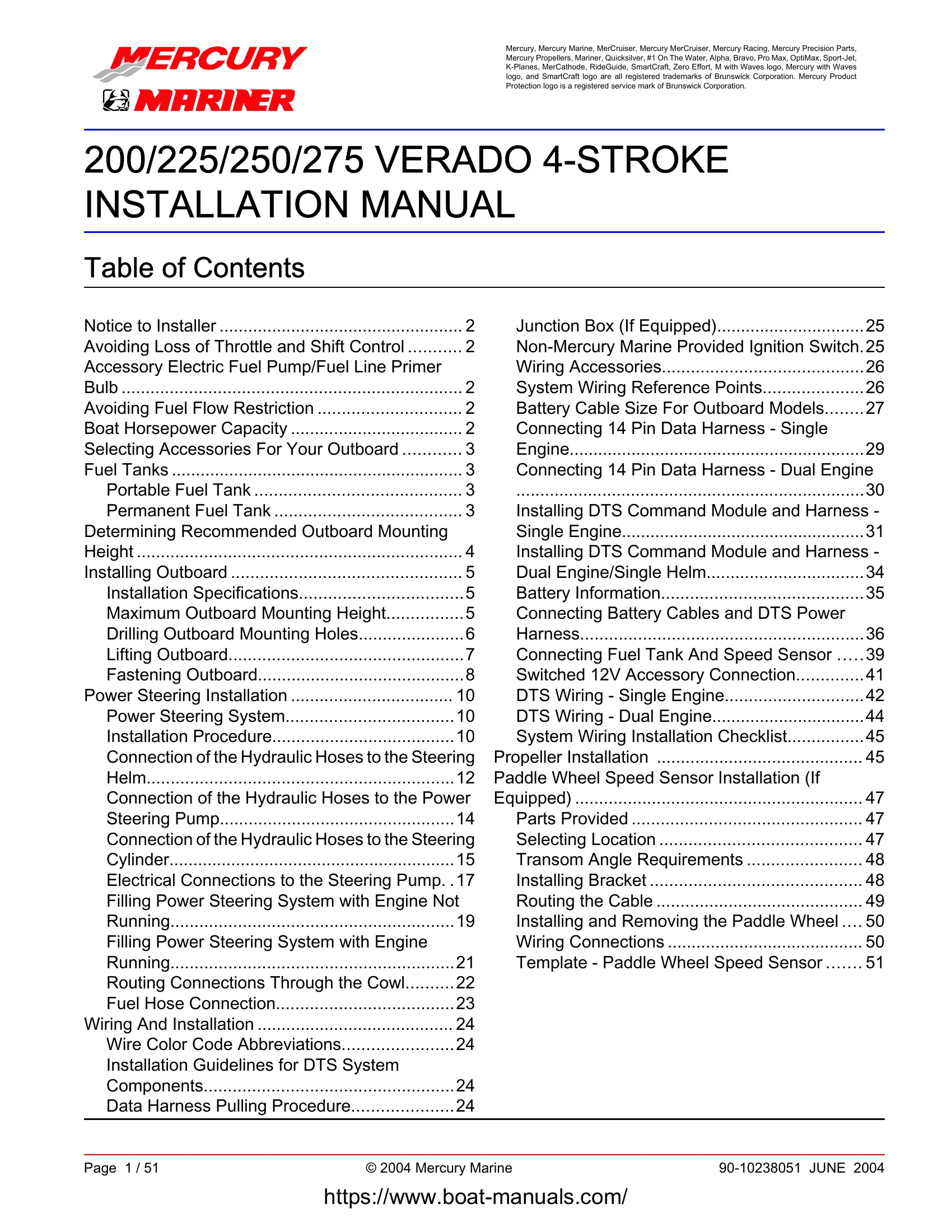 Mercury V6 200 Verado — Página 1