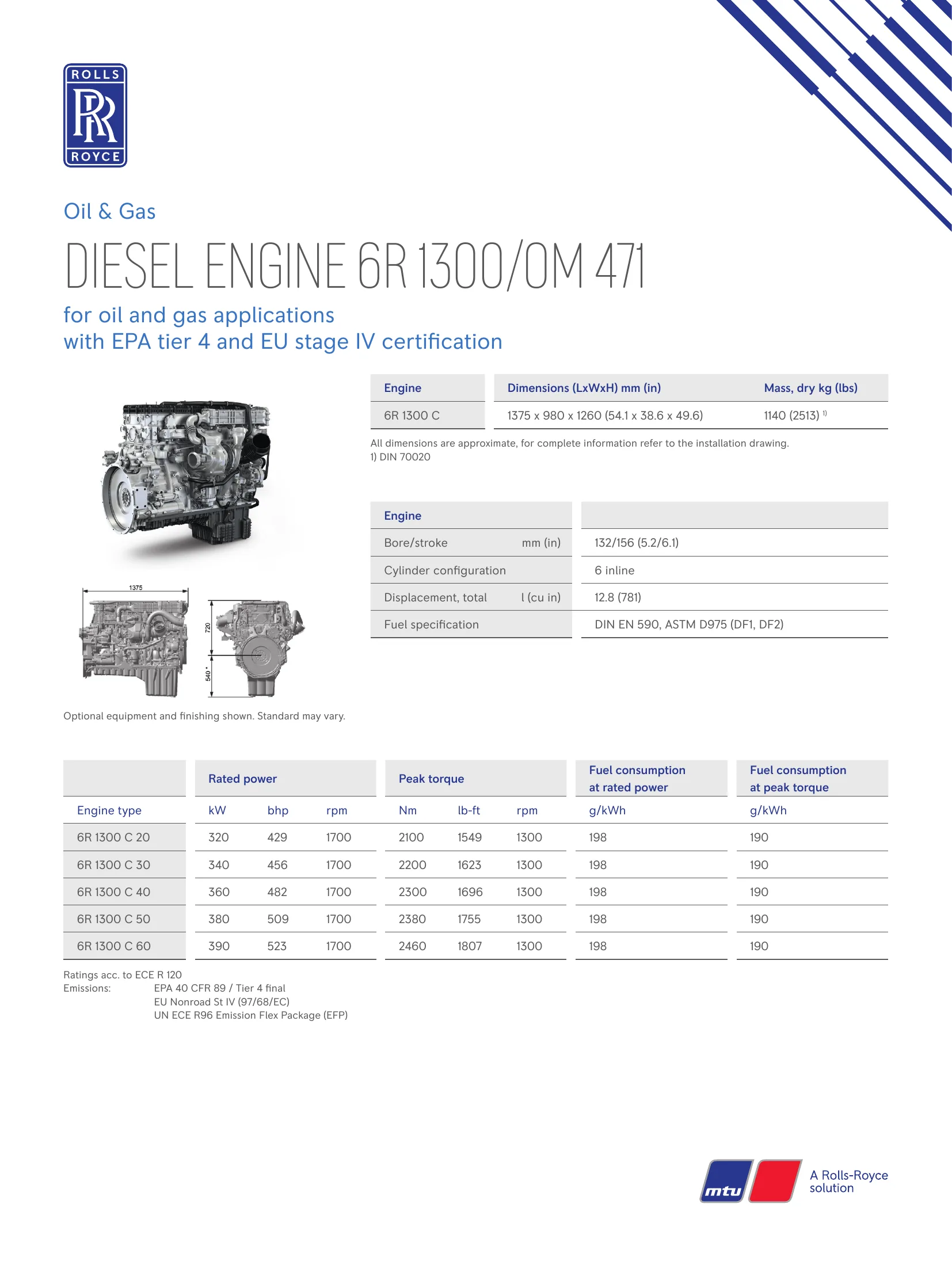 MTU Marine 6R 1000 — Página 1