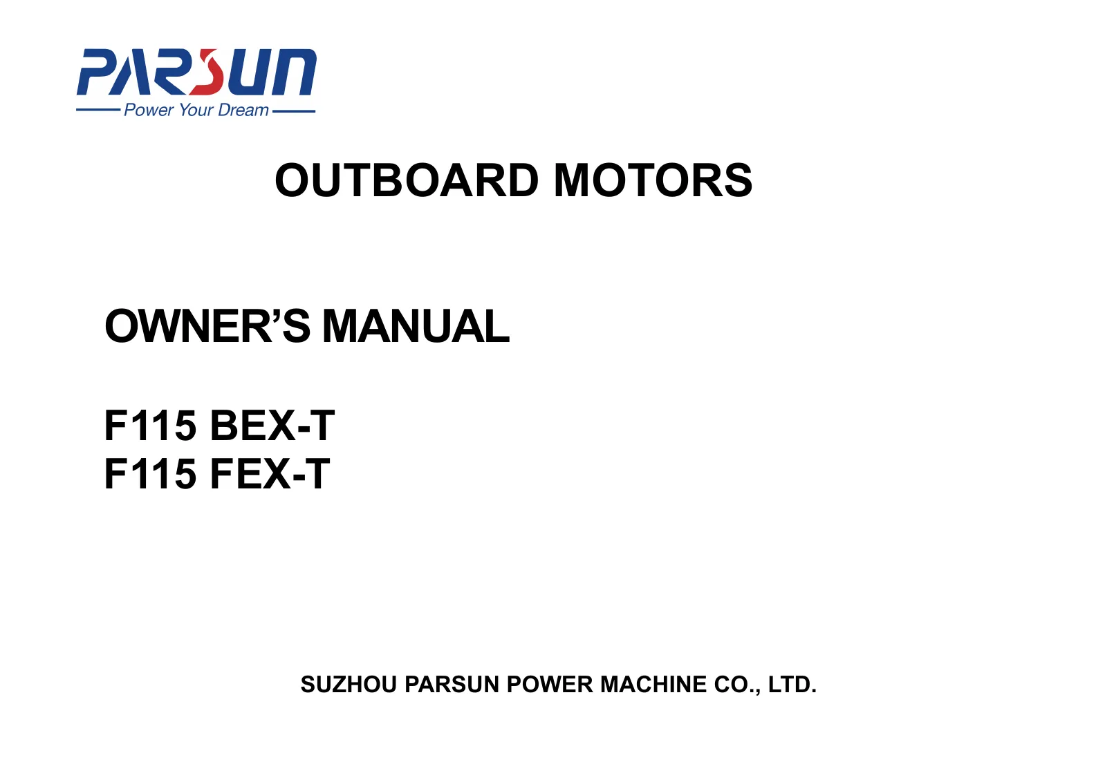 Parsun F115FEL — Página 1