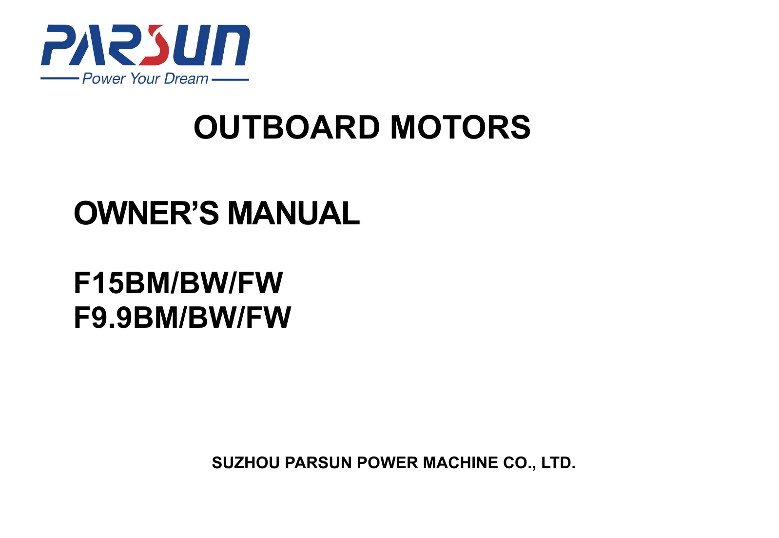 Parsun F15BMS — Página 1