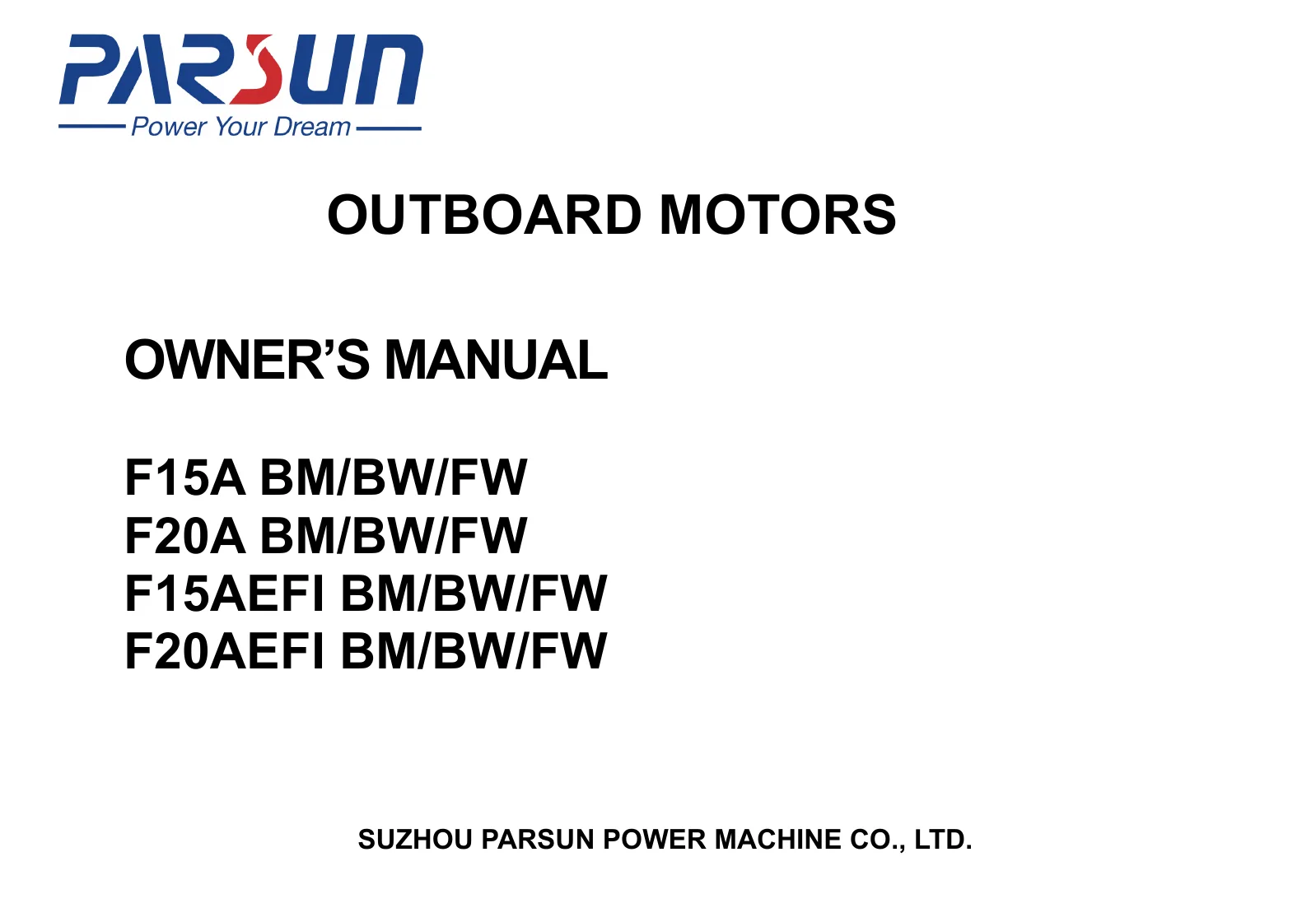 Parsun F20BMS — Página 1