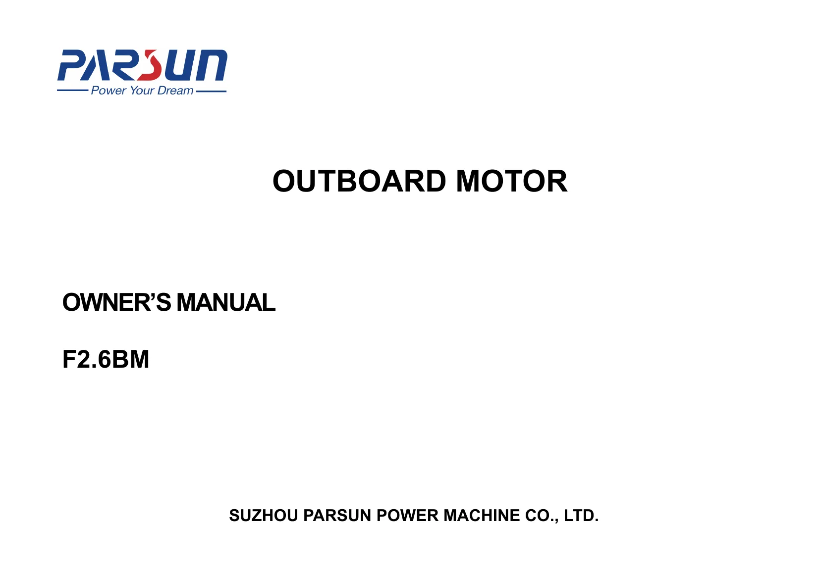 Parsun F2.6S — Página 1