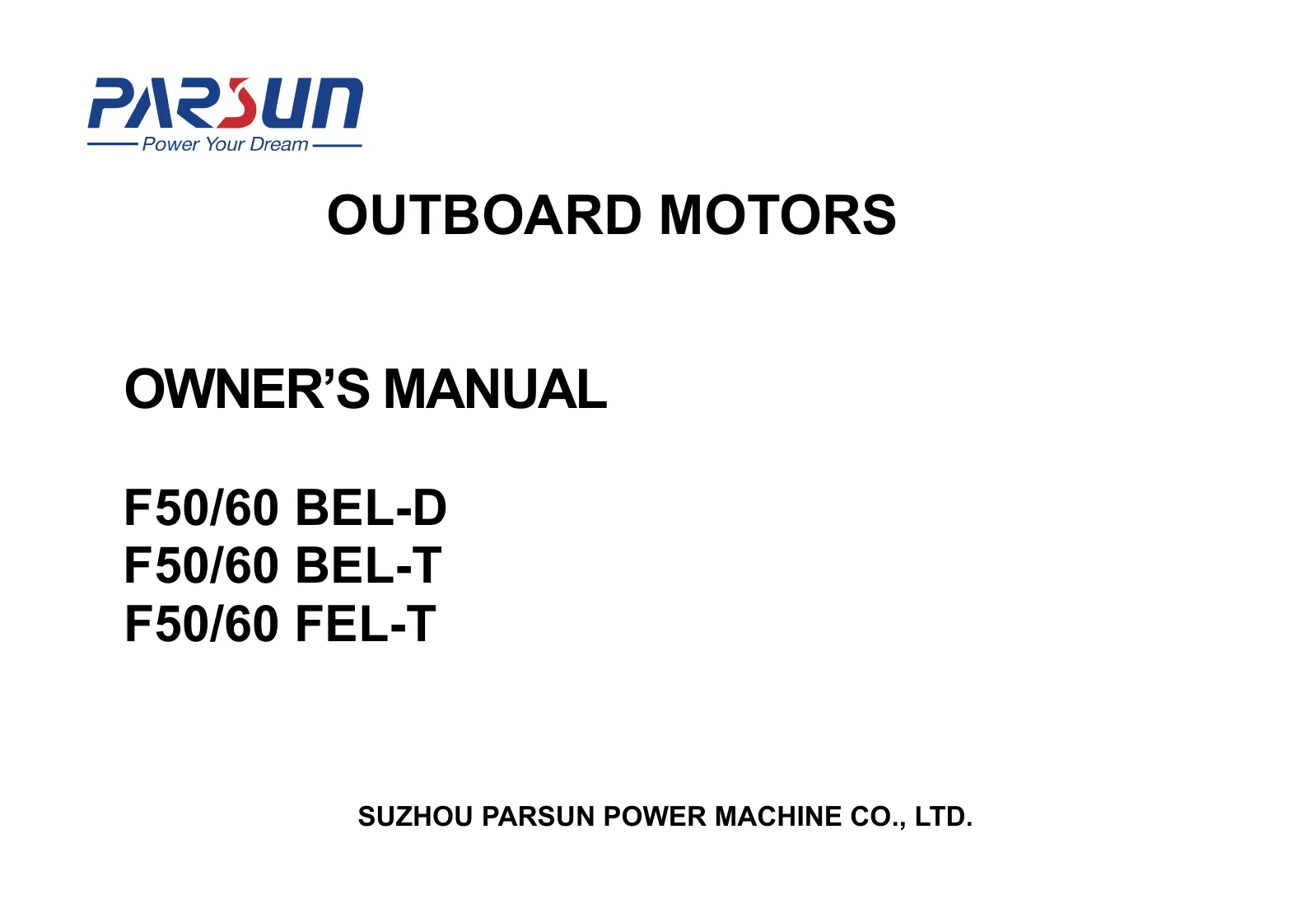 Parsun F60FEL — Página 1
