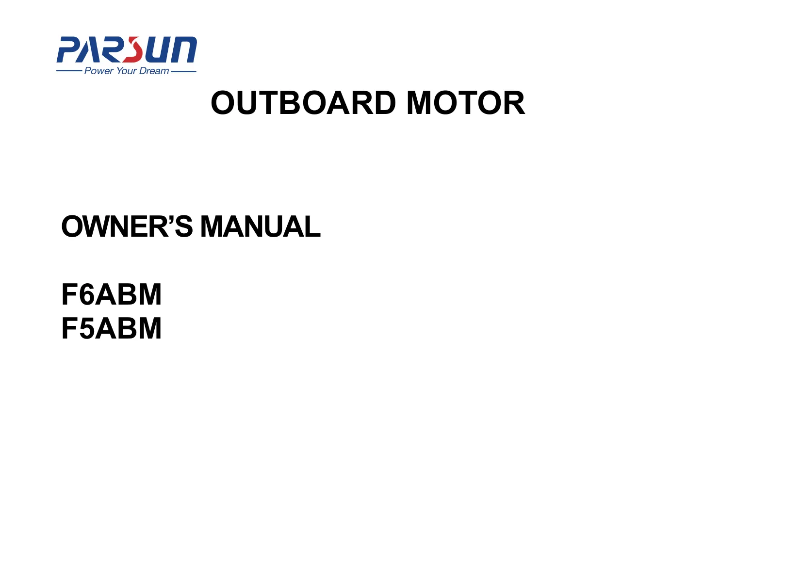 Parsun F6BMS — Página 1