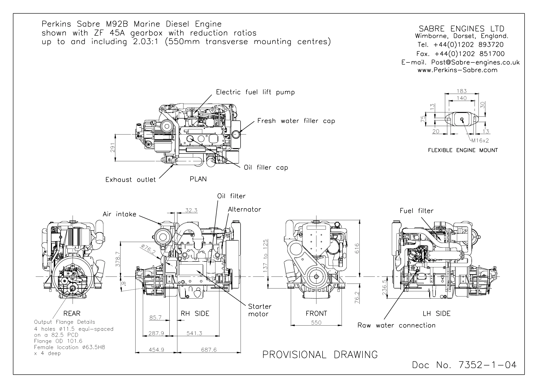 Perkins Marine M92B — Página 1