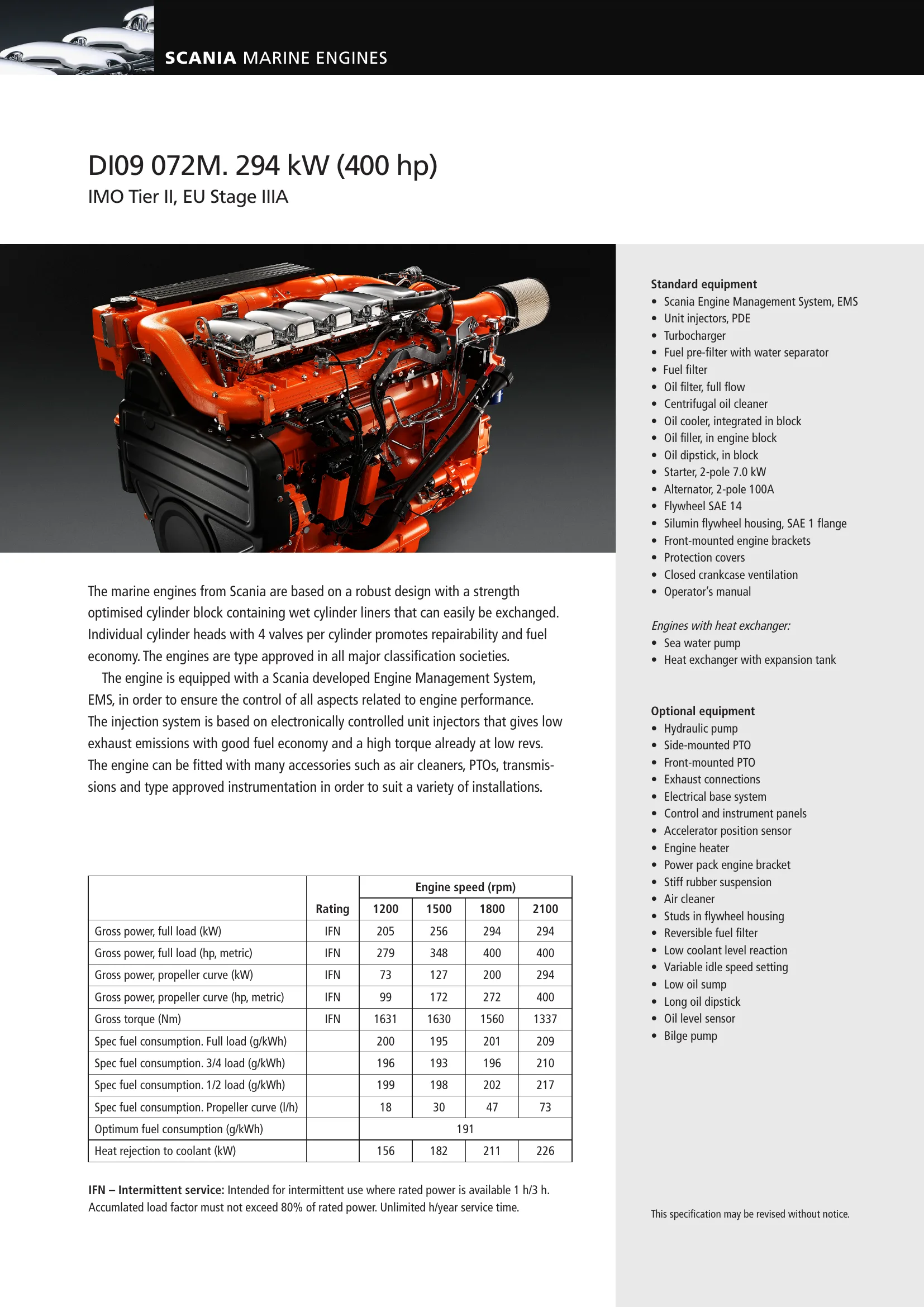 Scania Marine DI09 300 — Página 1