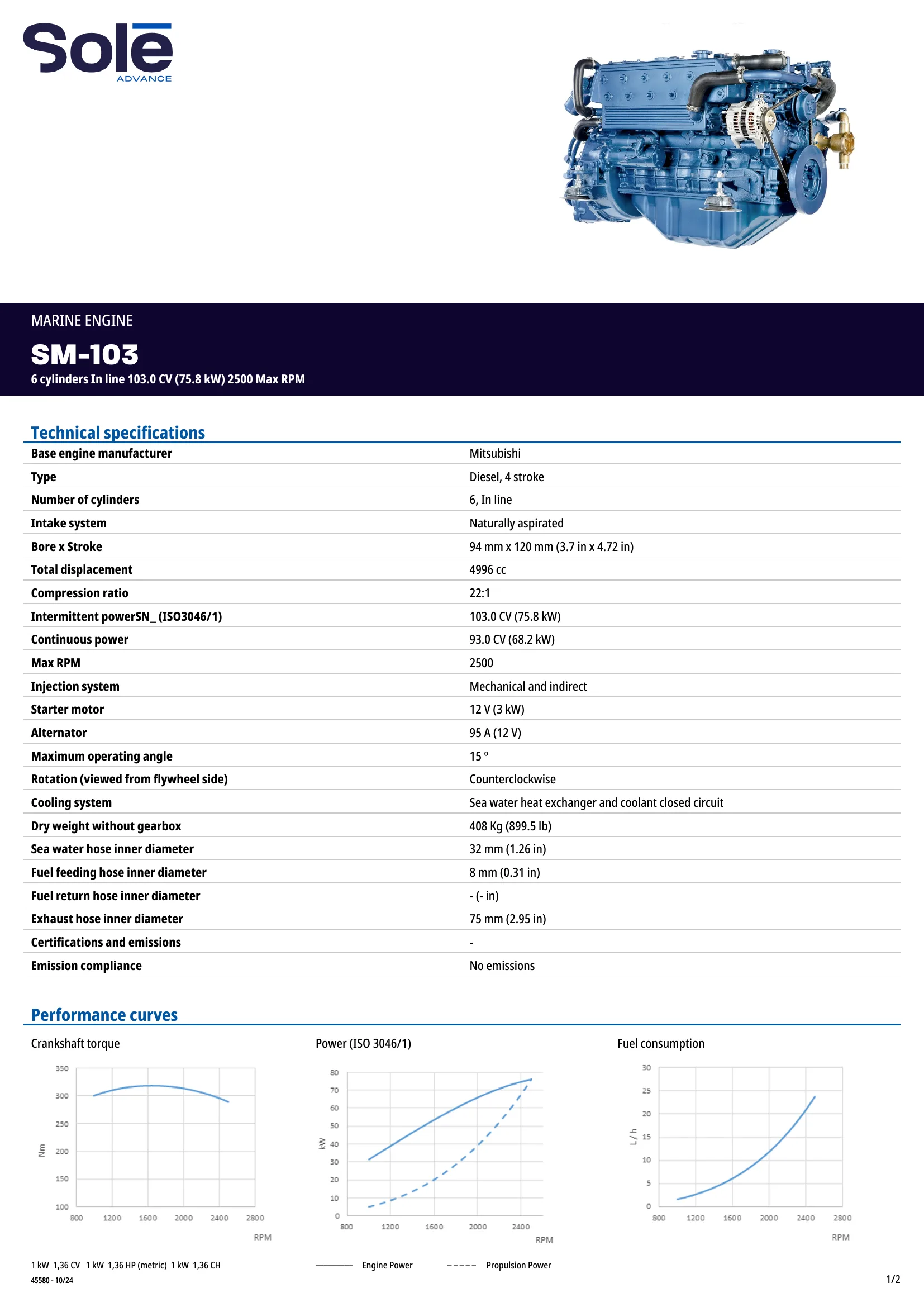 Solé Diesel SM-105 — Página 1