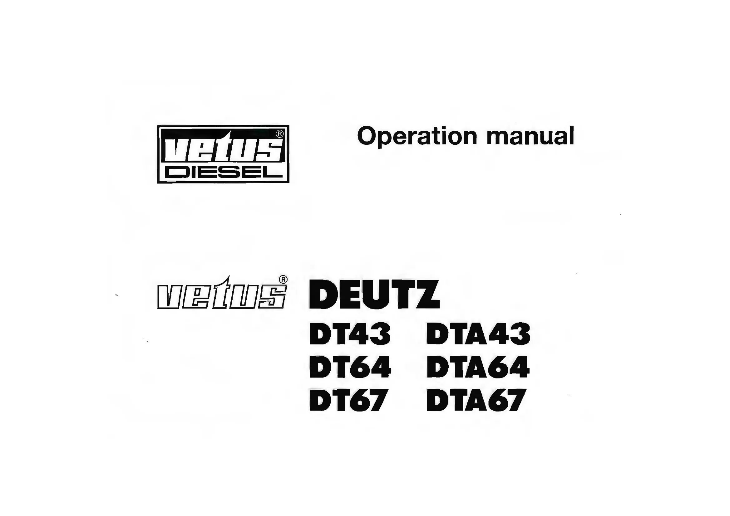 Vetus DT67 — Página 1