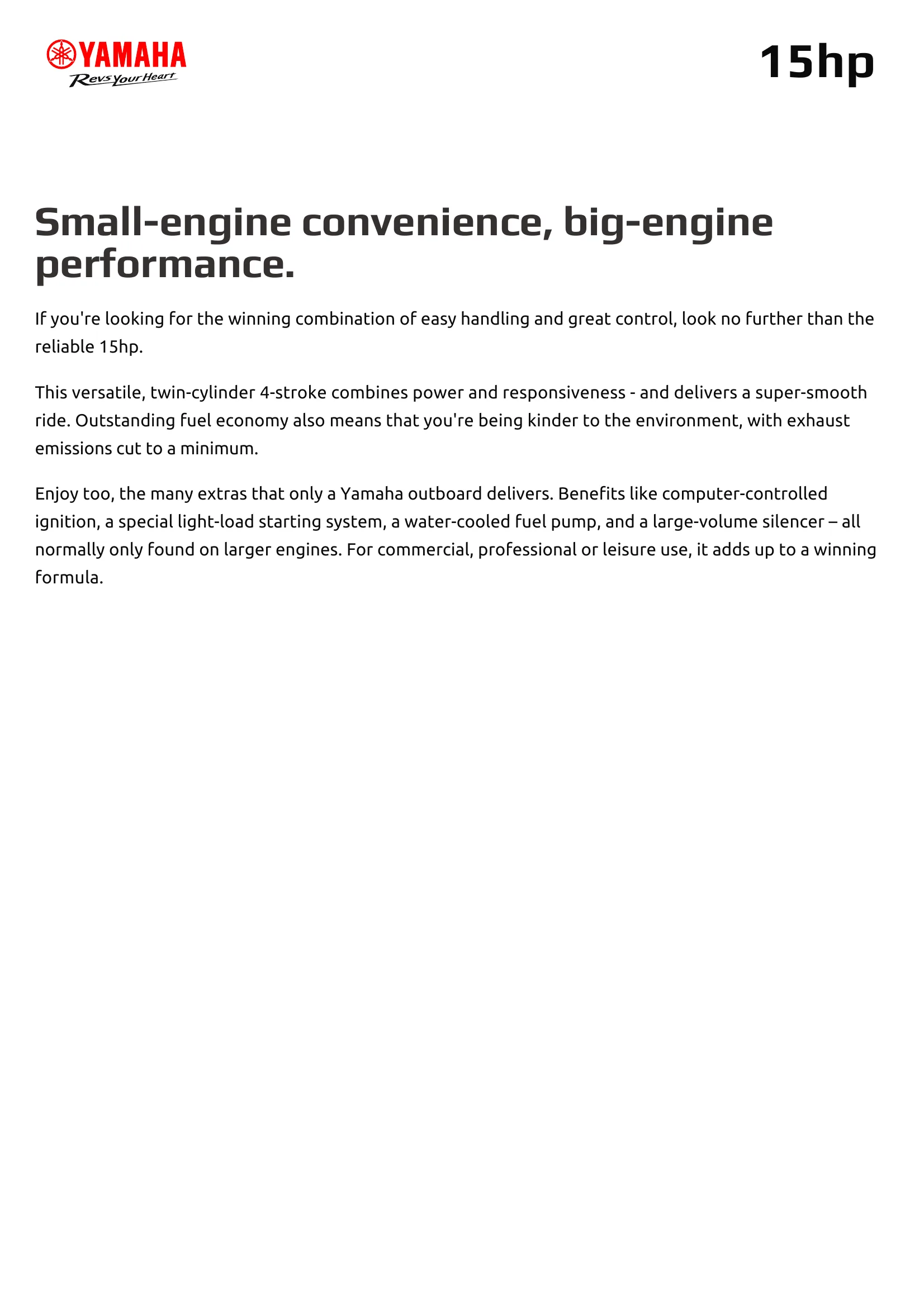 Yamaha Marine F15C — Página 2