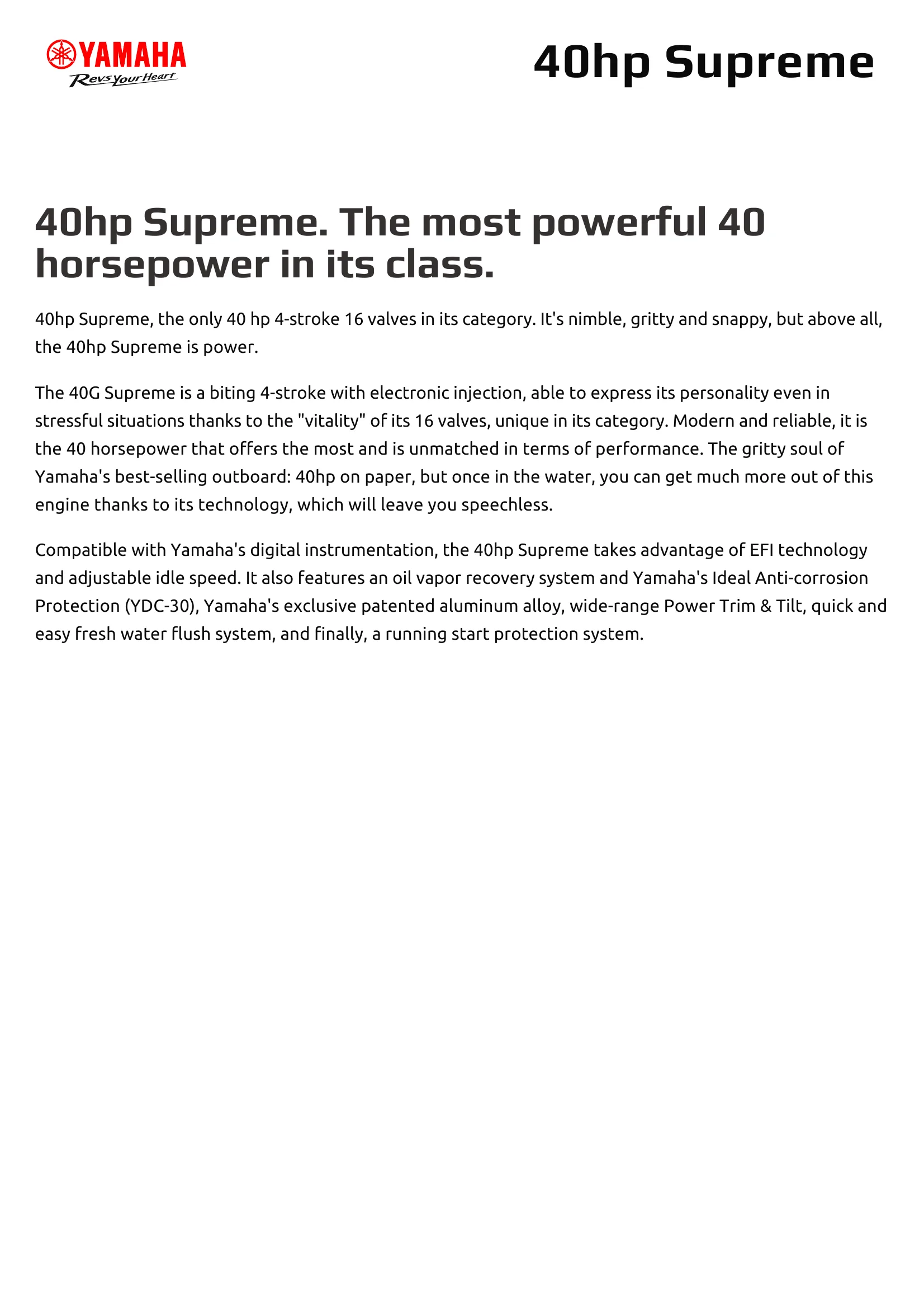 Yamaha Marine F40F — Página 2