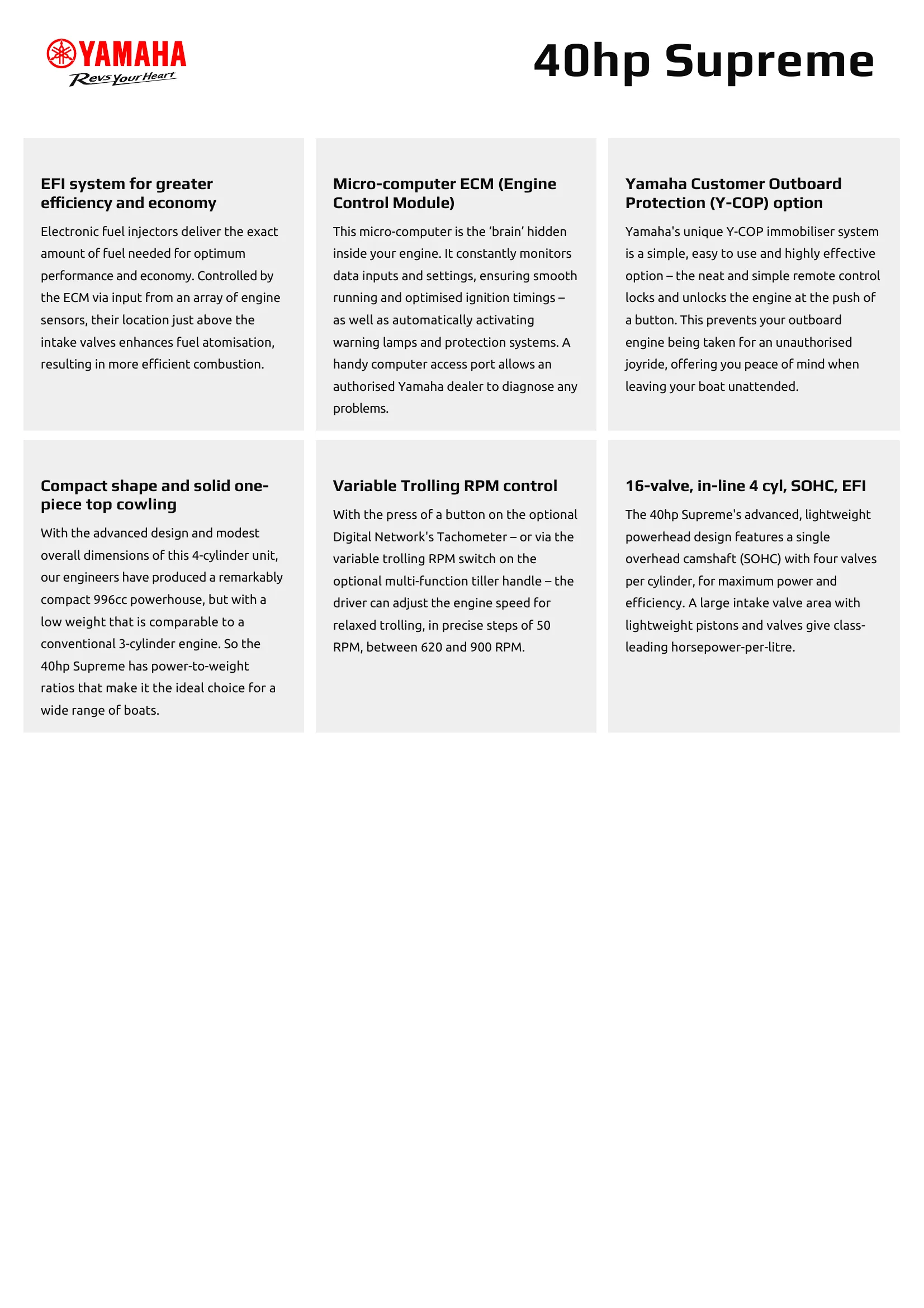 Yamaha Marine F40F — Página 3