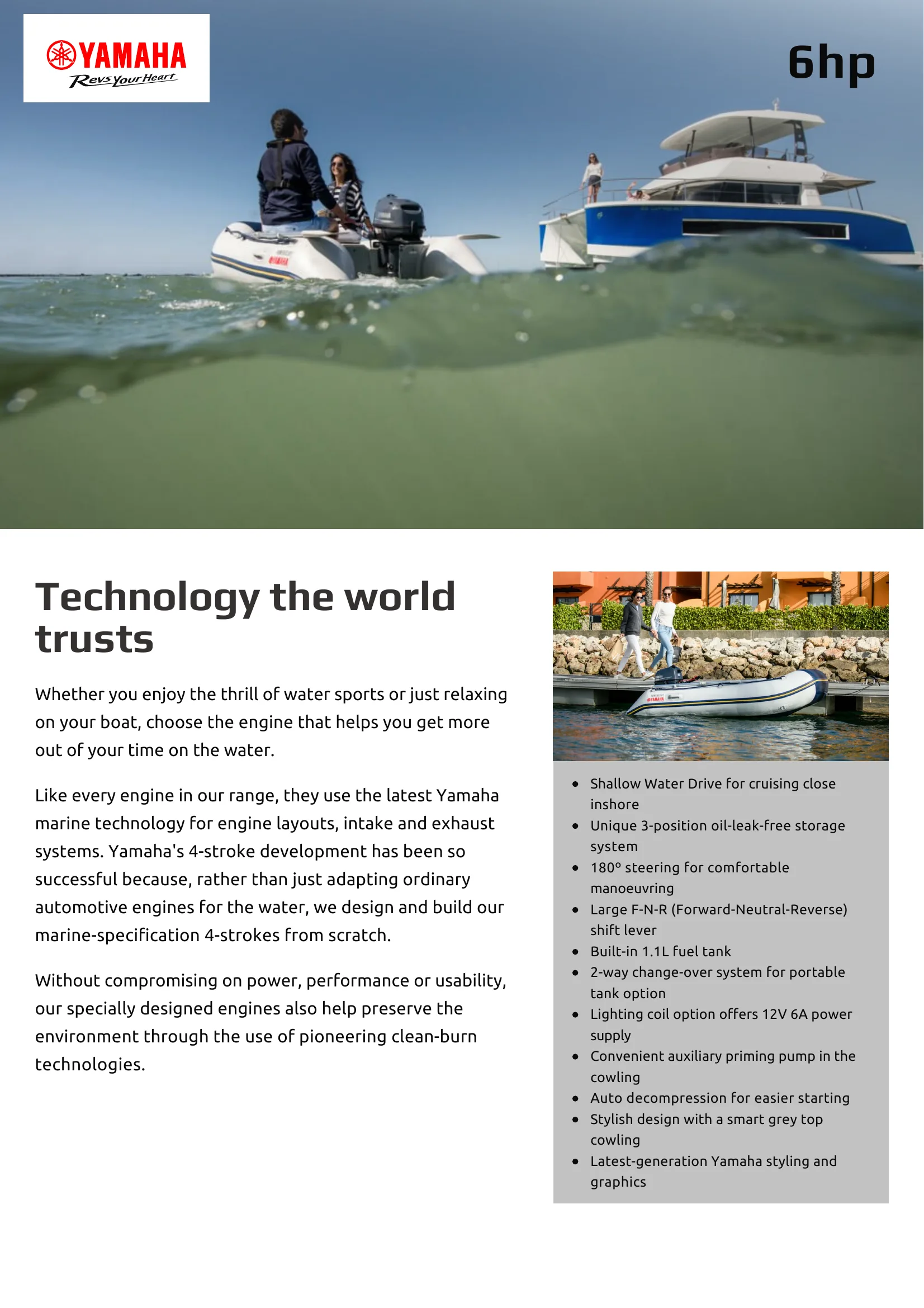 Yamaha Marine F6C — Página 1