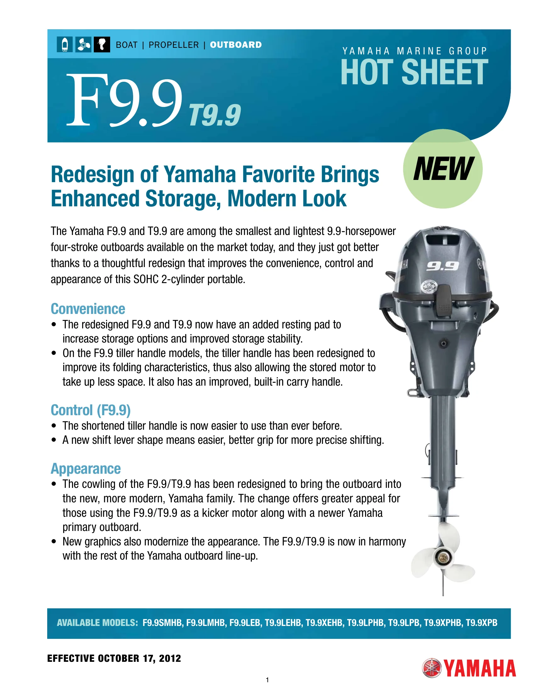 Yamaha Marine F9.9J — Página 1