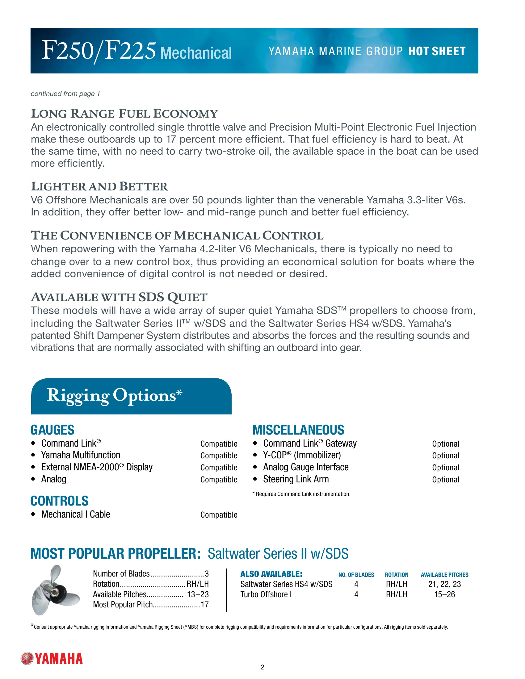 Yamaha Marine V6 F250D — Página 2