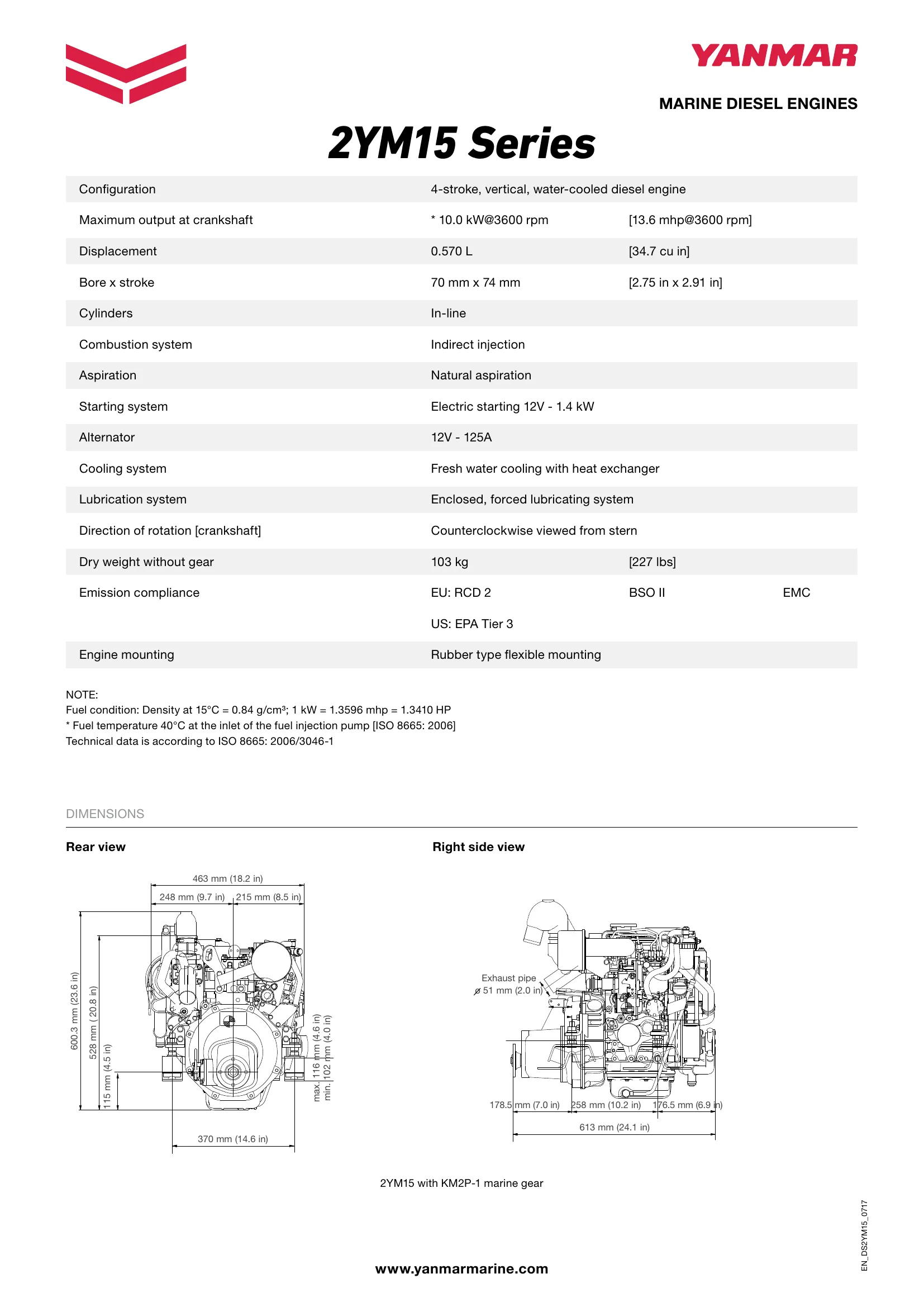 Yanmar 2YM15 — Página 1